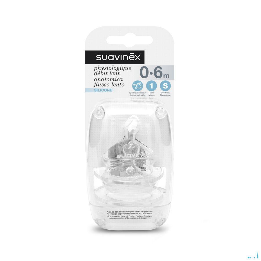 Suavinex Teets Zuigspeen Silic. Anat. 1 Small 2