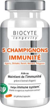 Biocyte 5 Paddestoelen Capsule 30  -  Biocyte