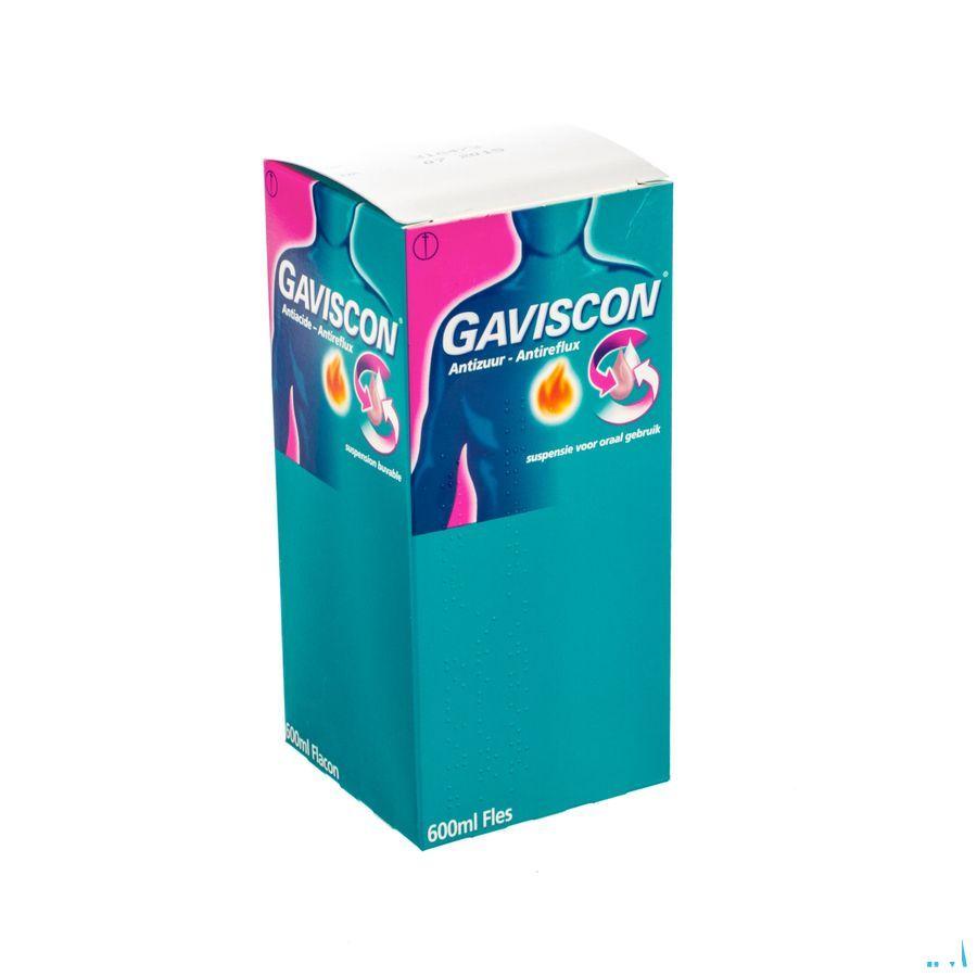 Gaviscon Antizuur-antireflux Suspensie Oraal Gebr.600 ml