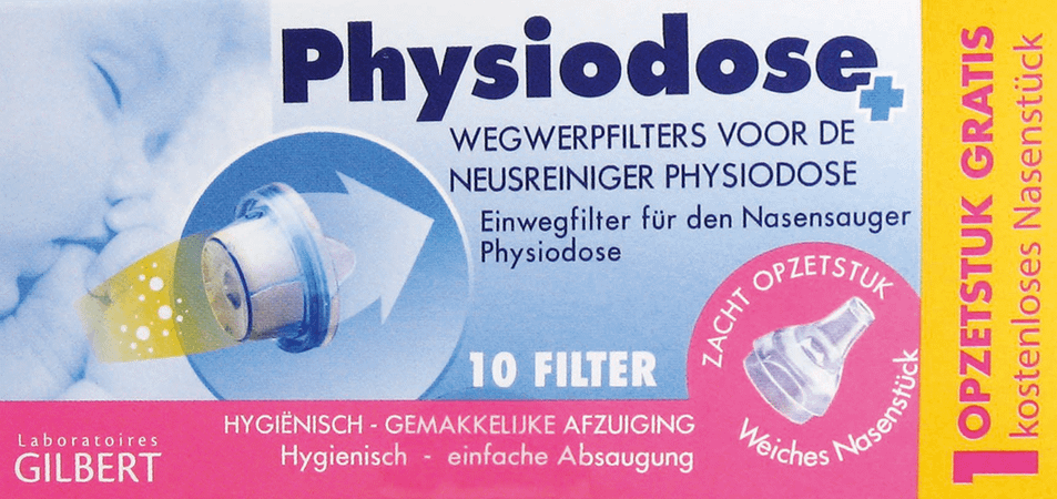 Physiodose Wegwerpfilter Neusreiniger Baby 10