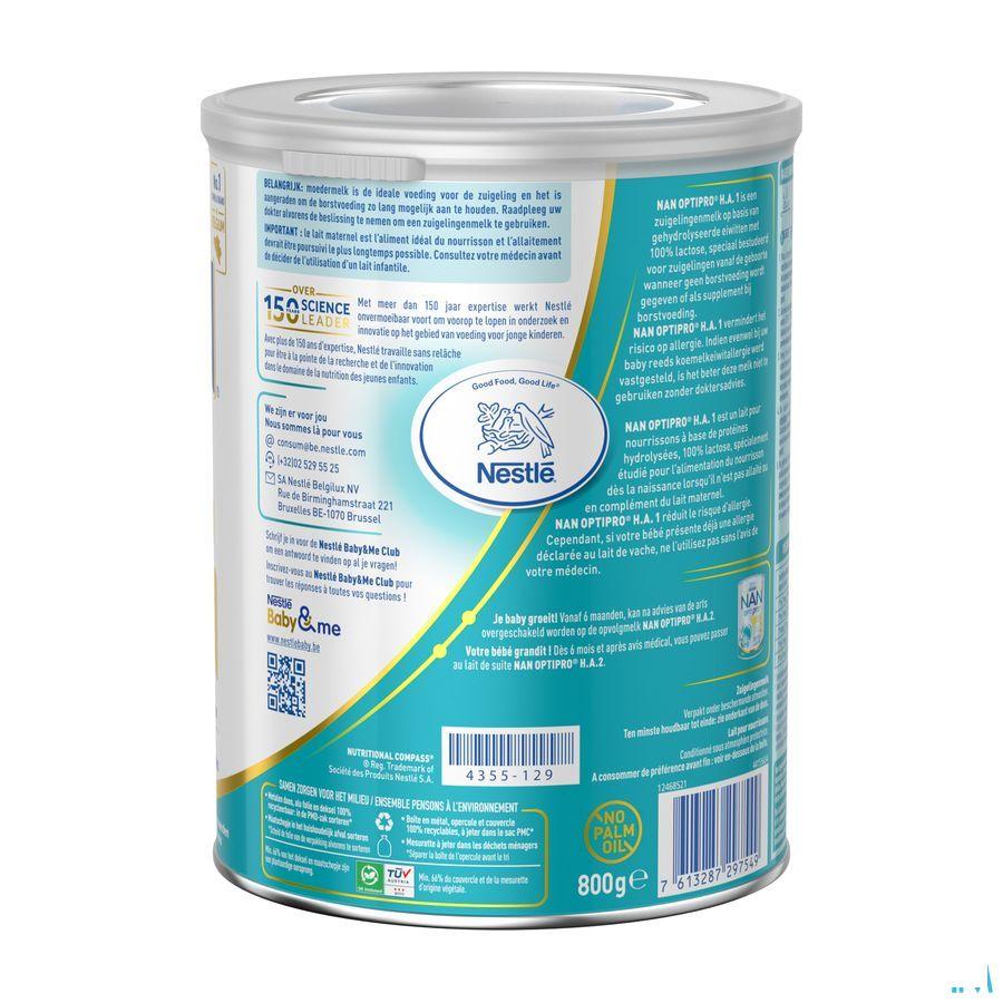 Nan Optipro Ha1 Lait Pdr 800G  -  Nestle