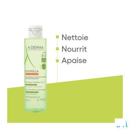 Aderma Exomega Control Reinigingsgel 2in1 200 ml  -  Aderma