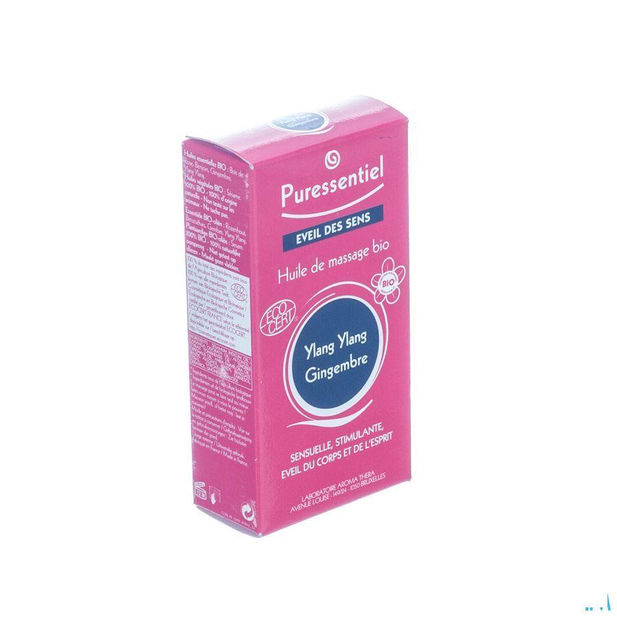 Puressentiel Mass.olie Ylang Ylang-gember Bio100 ml  -  Puressentiel