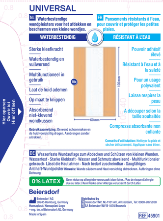 Hansaplast Universal Wp 1mx6cm 45901  -  Beiersdorf