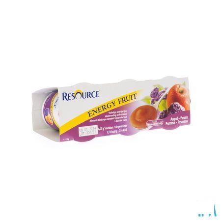 Resource Energy Fruit Pomme-prune Cups 3x125 gr  -  Nestle