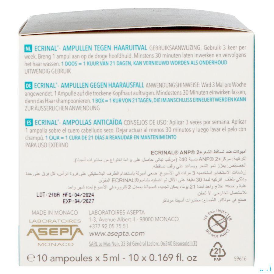 Ecrinal A/Haaruitval Amp 10 x 5ml