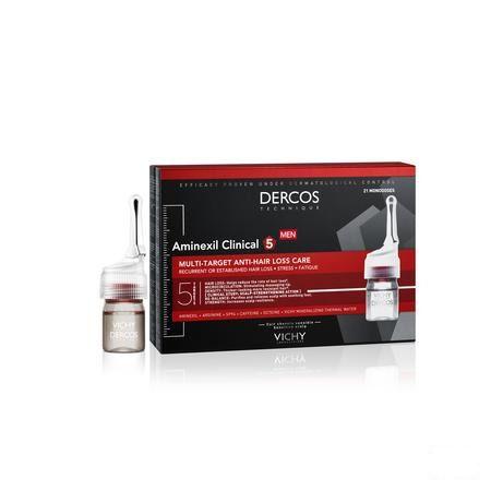 Vichy Dercos Aminexil Clinical 5 Men Ampullen 21x6 ml  -  Vichy
