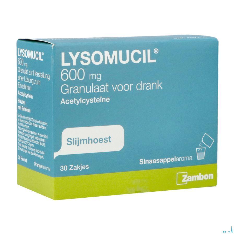 Lysomucil 600 Gran Zakjes 30 X 600 mg