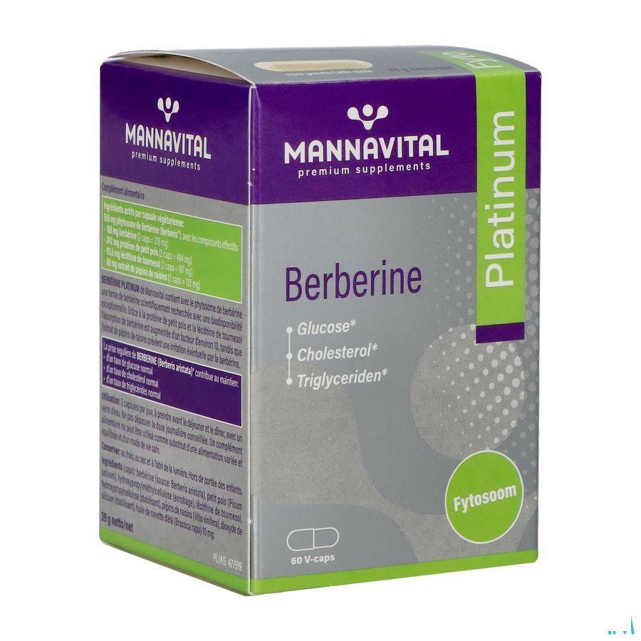 Mannavital Berberine Platinum V caps 60  -  Mannavita