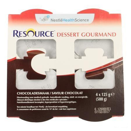 Resource Dessert Gourmand Chocol. 4x125 gr 12311109  -  Nestle