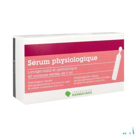 Marque V Serum Physiologique Unidoses 40x5 ml 