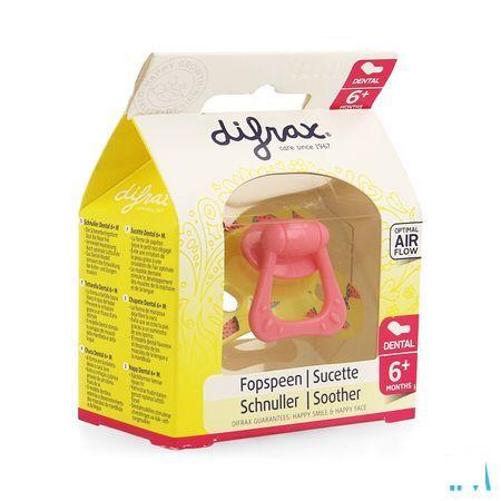 Difrax Fopspeen Sil Dental + ring + 6m 800  -  Difrax