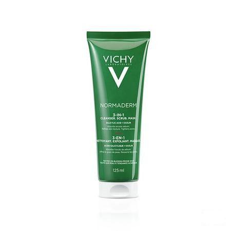 Vichy Normaderm Nettoyant 3en1 Gel 125 ml  -  Vichy