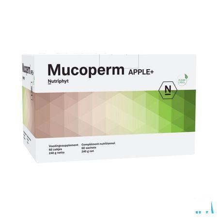 Mucoperm Apple + Poeder Zakje 60x 4g  -  Nutriphyt