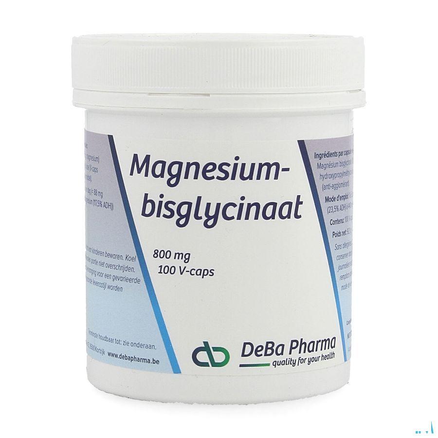 Magnesiumbisglycinaat 800Mg V-Caps 100  -  Deba Pharma