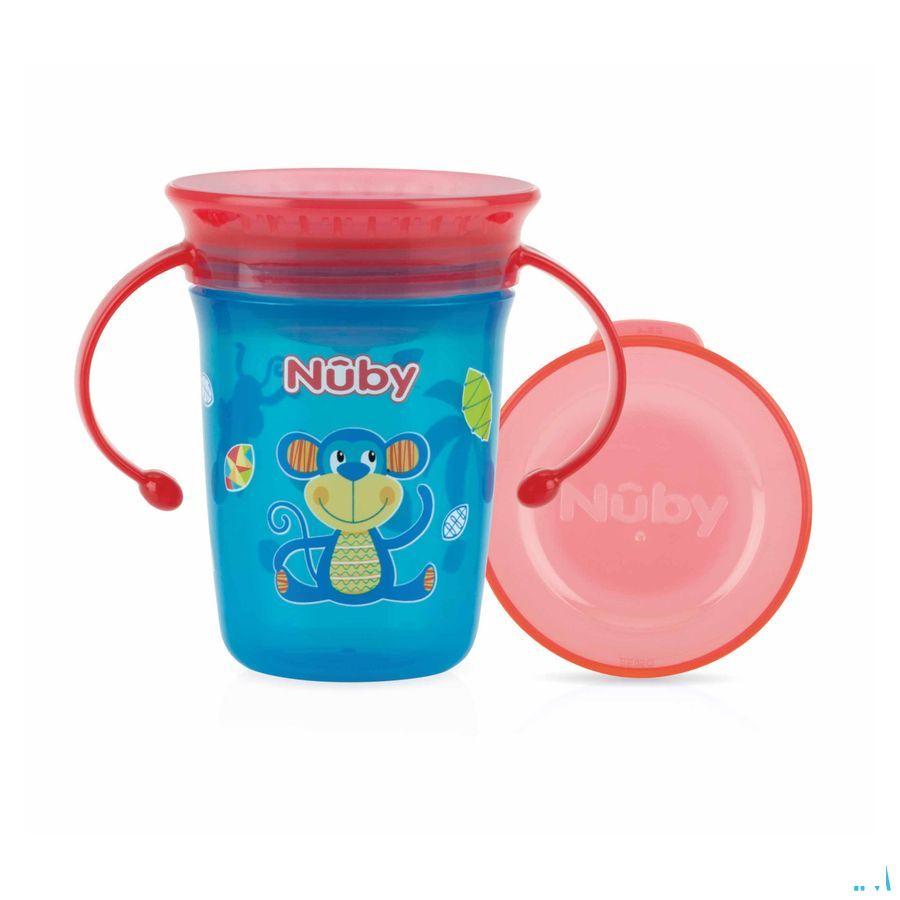 Nuby 360r Wonder Cup Handvatten Aqua 240 ml  -  New Valmar