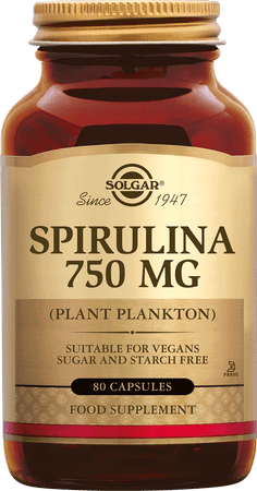 Solgar Spirulina 750Mg V-Caps 80  -  Solgar Vitamins