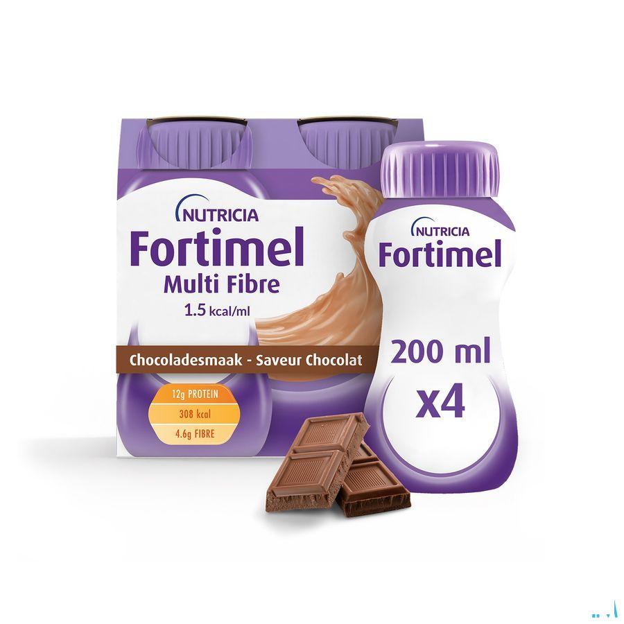 Fortimel Multifiber 1.5Kcal Chocolade 4 x 200 ml
