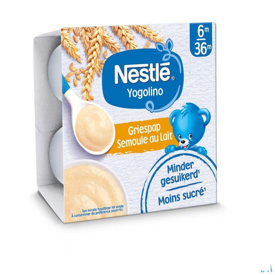 Nestle Yogolino Dessert Griespap Pot 4x100 gr  -  Nestle