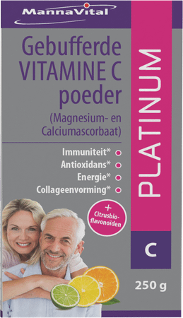 Mannavital Poudre Vitamine C Tamponnee 250G