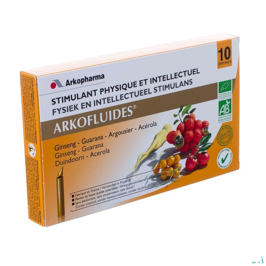 Arkofluide Stimulant Physique+intelect.unicados 10  -  Arkopharma