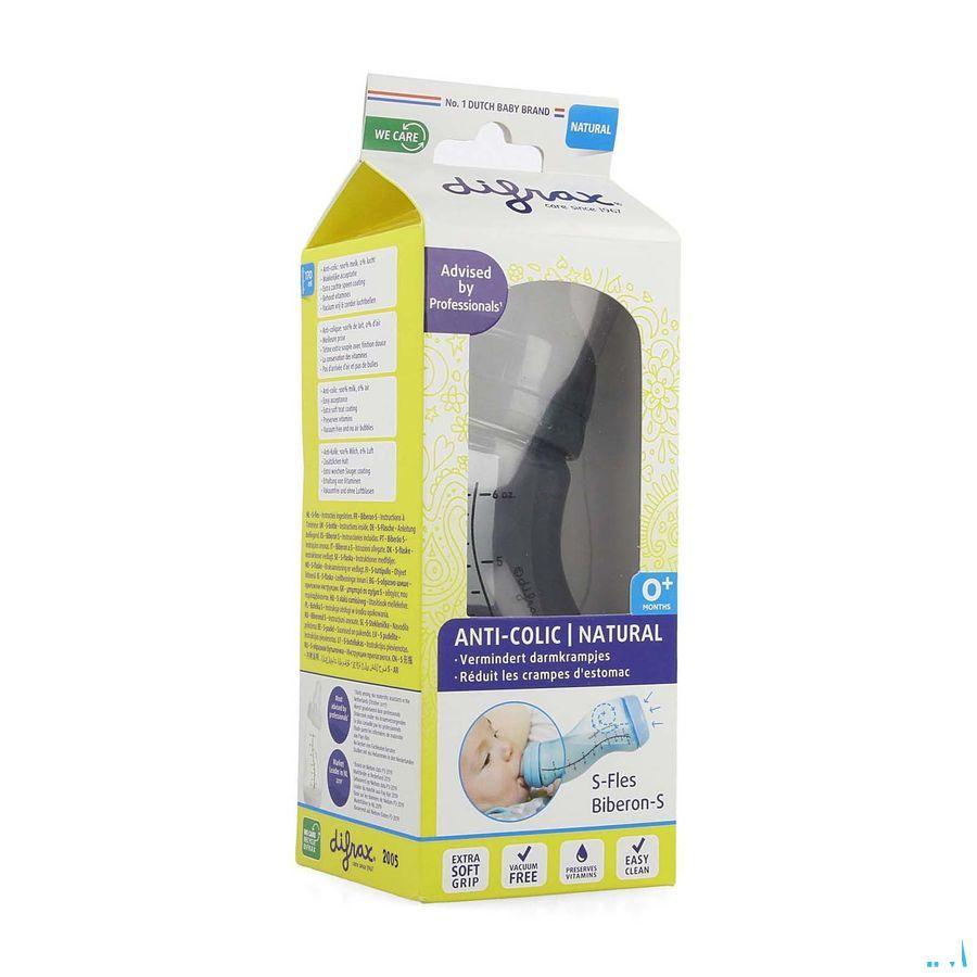 Difrax Biberon-S Natural Bleu-Gris 170 ml