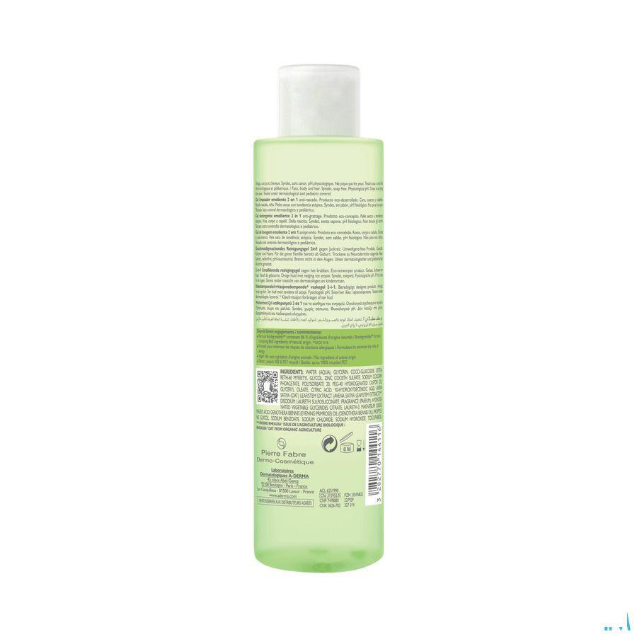 Aderma Exomega Control Reinigingsgel 2in1 200 ml  -  Aderma