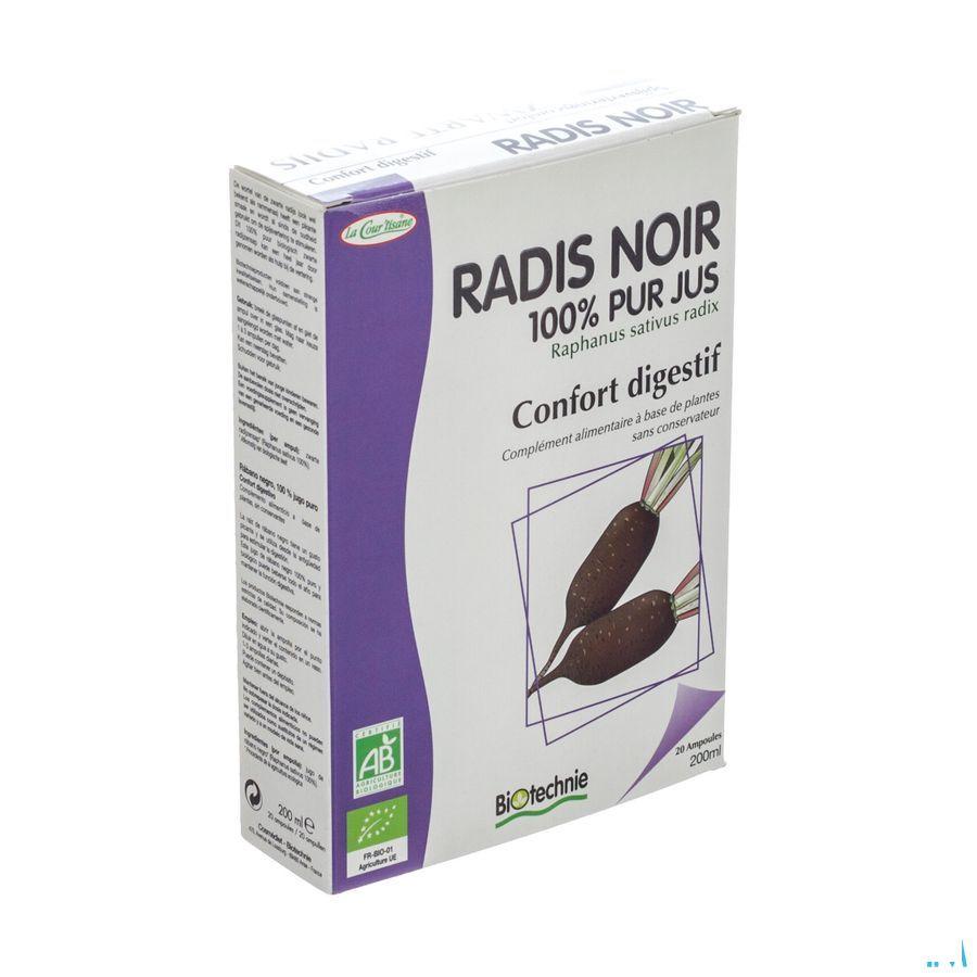 Zwarte Radijs Bio Ampullen 20x10 ml Biotechnie
