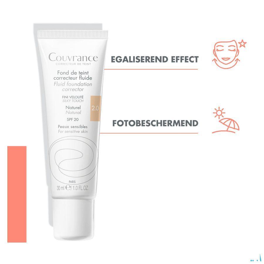 Avene Couvrance Fdt Correct. Fluide 2 Naturel 30 ml  -  Avene