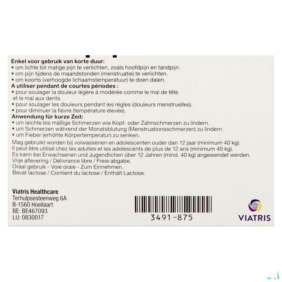 Brufen 400 mg Filmomhulde Tabletten 20 X 400 mg Brufen 400 mg Filmomhulde Tabletten 20 X 400 mg