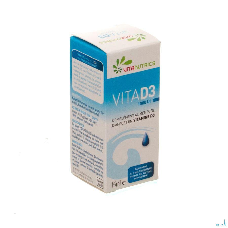 Vita D3 1000UI Vitanutrics Druppels 15 ml 