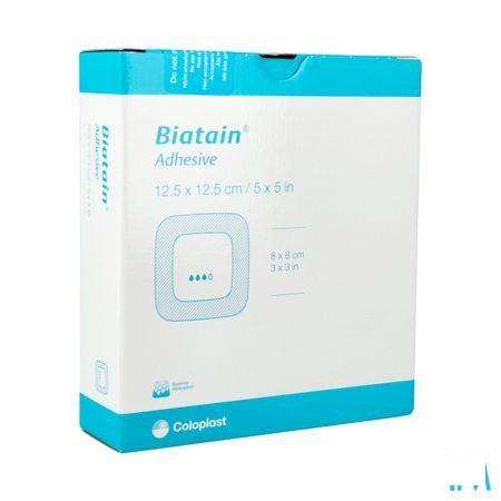 Biatain Schuimverband Adhesive 12,5x12,5cm 10 33430  -  Coloplast