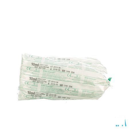 Bd Emerald Spuit 10 ml + Naald 21 gr 1 1/2 10 307737