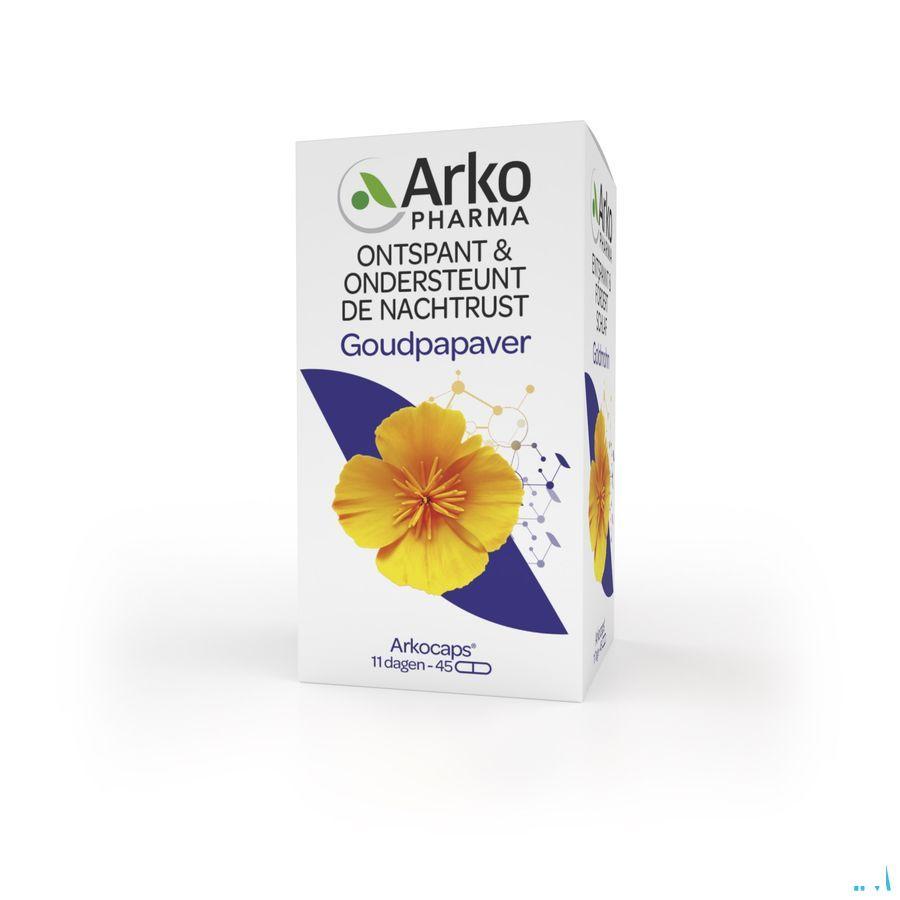 Arkocaps Goudpapaver Plantaardig 45  -  Arkopharma