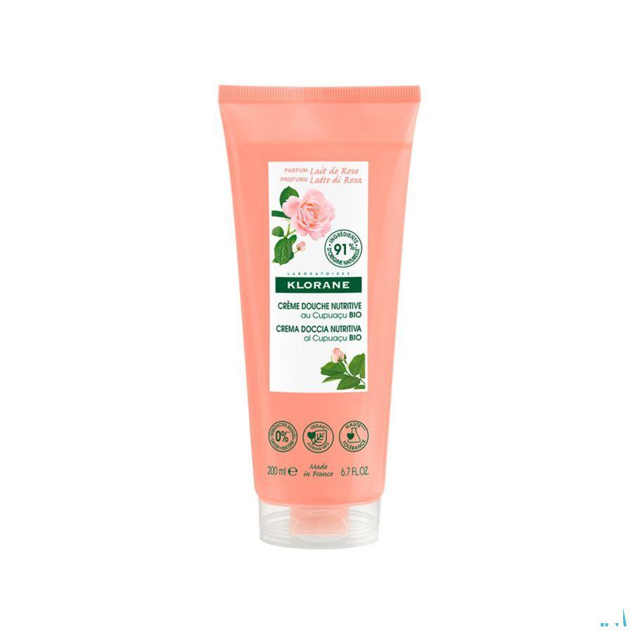 Klorane Corps DoucheCreme Lait Rose 200 ml