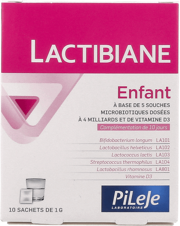 Lactibiane Enfant 1 gr Sachets 10x1 gr  -  Pileje