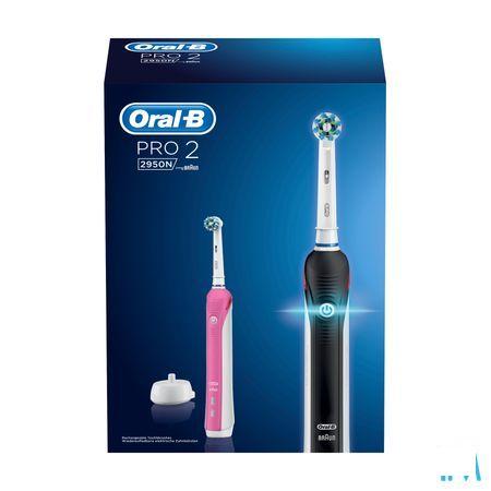 Oral B Pro 2950 Duo Tandenborstel Elec. Black+Pink