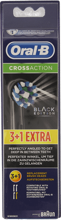 Oral-B Refill Crossaction Black 3+1
