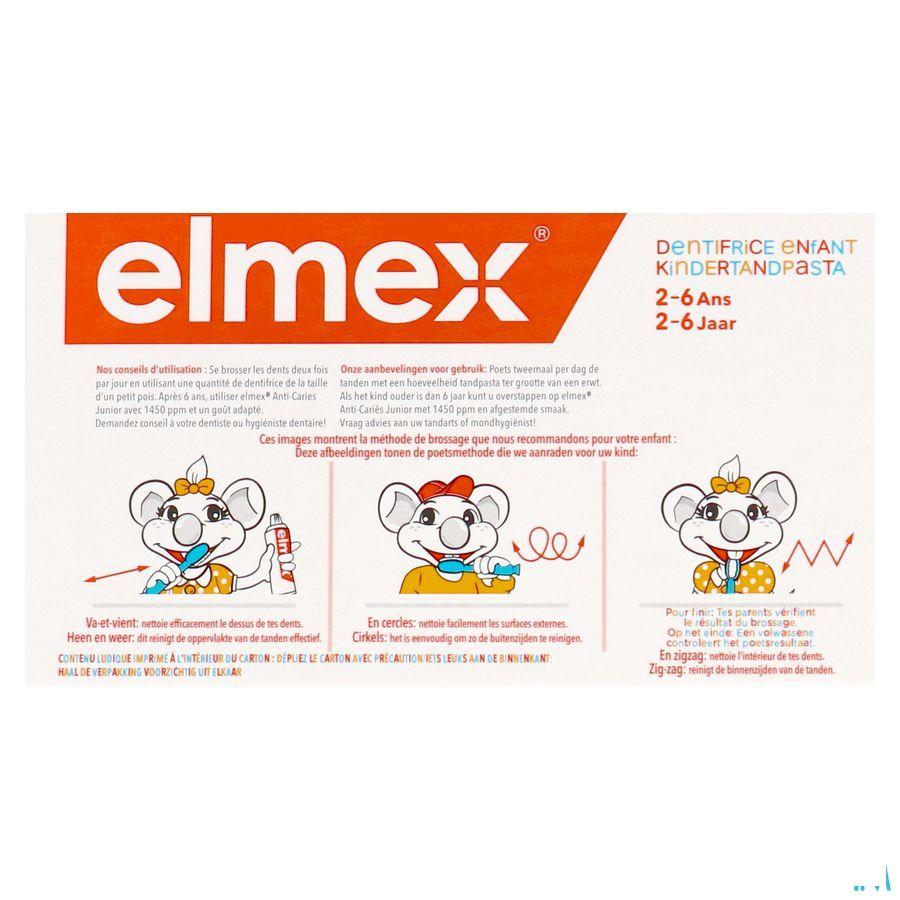 Elmex Tandpasta Kind 2-6 Jaar 2X50 ml