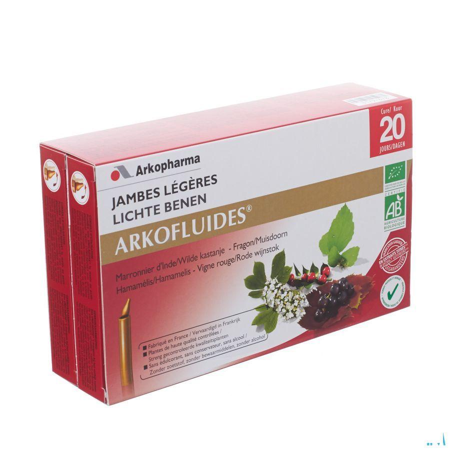 Arkofluide Lichte Benen Bio Unicadoses 20  -  Arkopharma