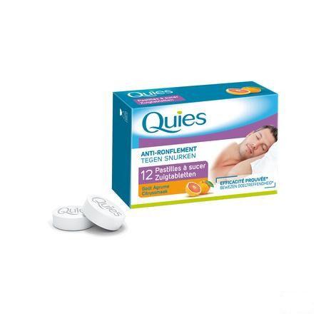 Quies Anti ronflement Agrume Pastille A Sucer 12  -  Quies