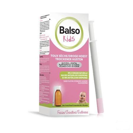 Balso Kids Sirop Toux sans sucre 125 ml + pipette