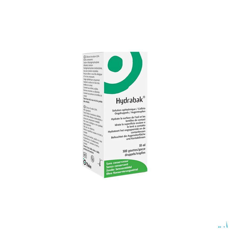 Hydrabak Oogdruppels Hydra Nacl zonder bewaarmiddel10 ml 