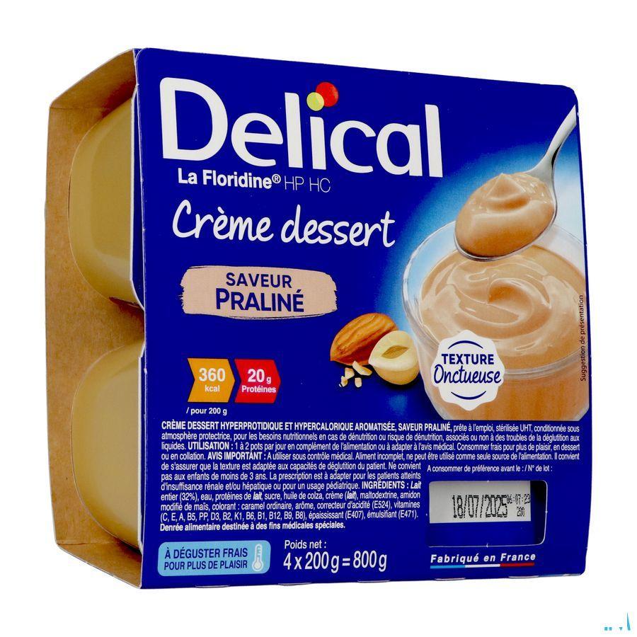 Delical Creme Dessert La Floridine Praline 4 x 200 gr