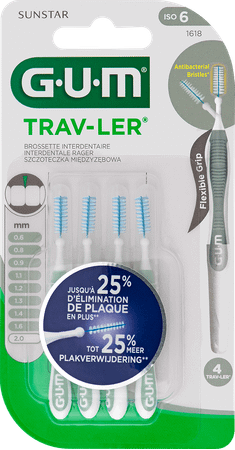 Gum Trav-ler Interdent.borsteltje 2,0mm 4 1618m4