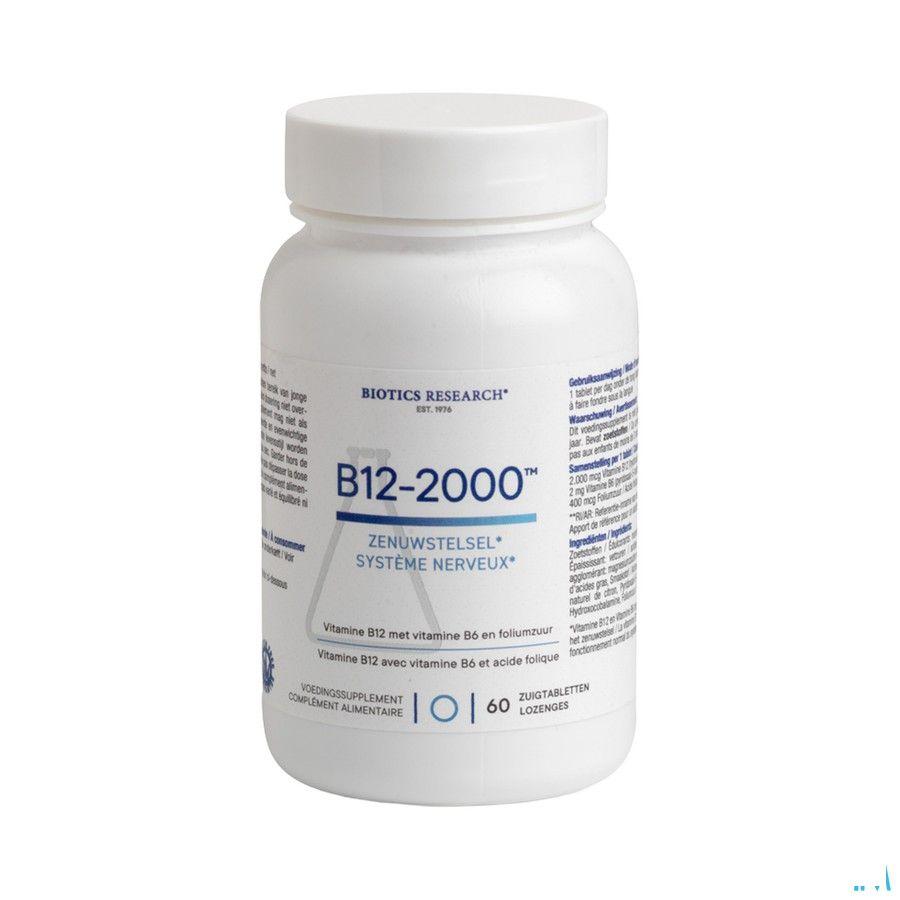 Biotics B12-2000 60 zuigtabletten  -  Energetica Natura