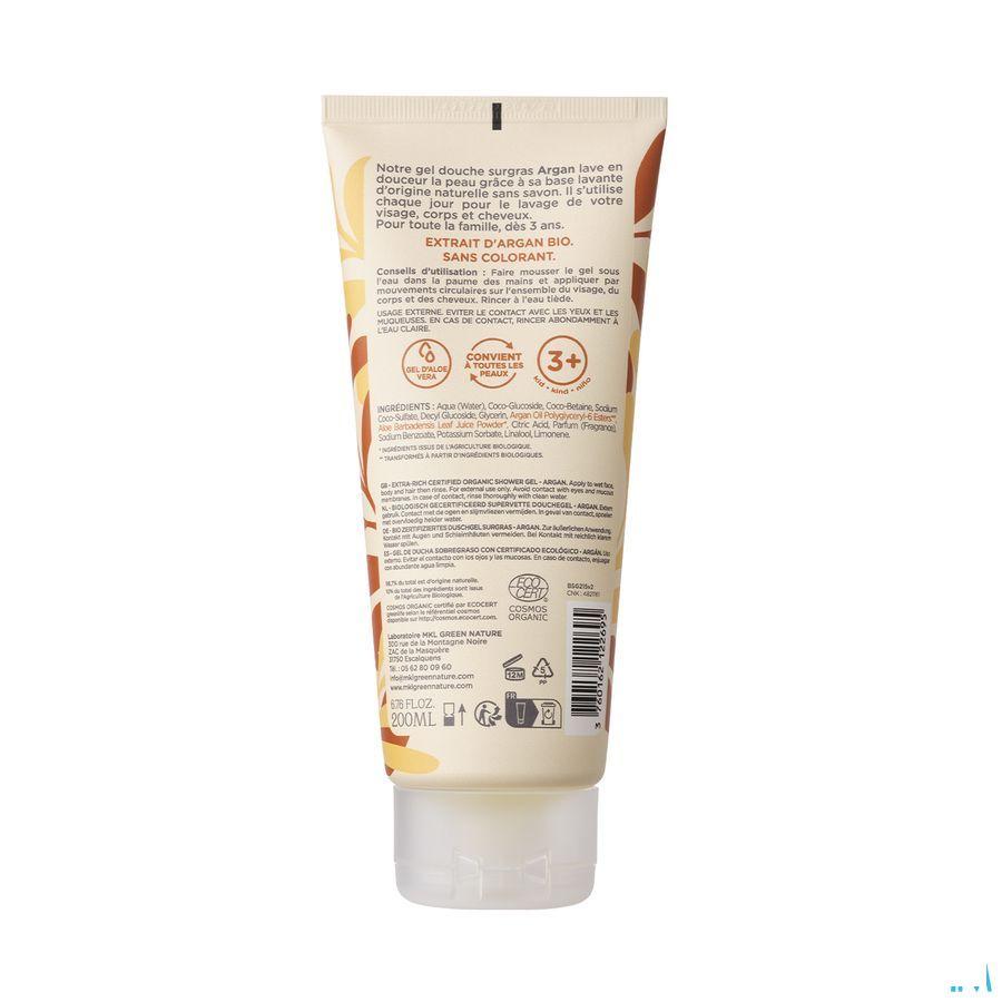 Mkl Douchegel Bio Argan Fl 200 ml
