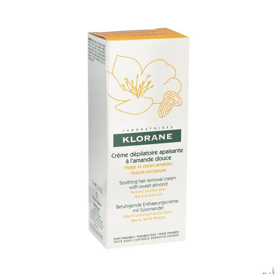 Klorane Ontharingscreme Gelaat-gev Zones Tube 75 ml