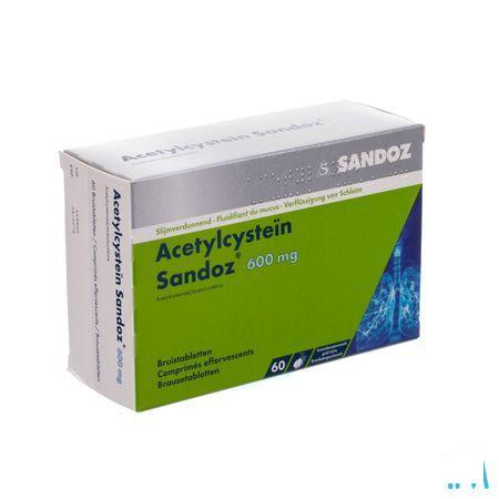 Acetylcystein Sandoz 600 mg Bruistabletten 60 