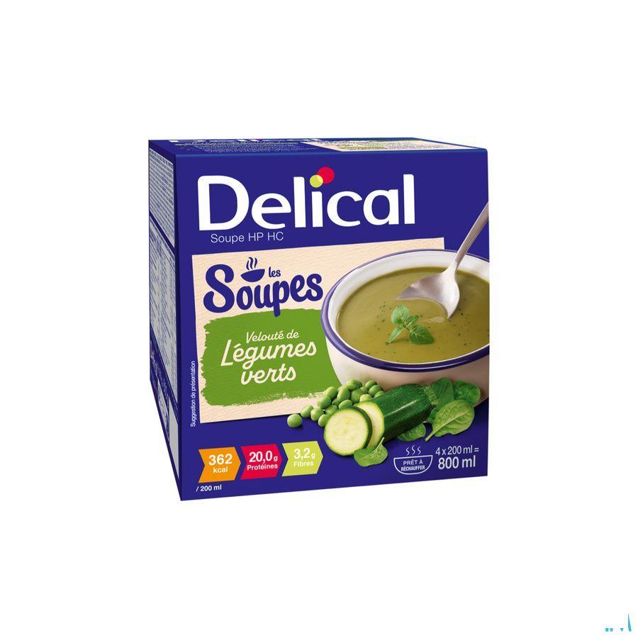 Delical Soupe Veloute Legumes Verts 4 x 200 ml